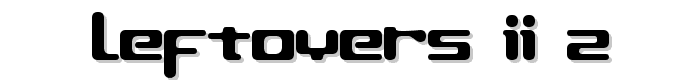 LeftOvers II 2 font